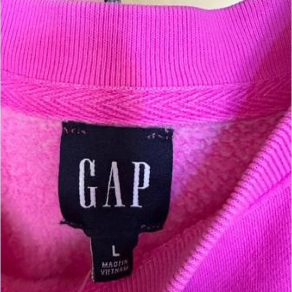 Hot Pink VintageSoft Sweatshirt from GAP. - Picture 4 of 13